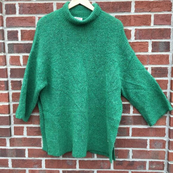 Day Birger ET Mikkelsen Anthropologie Oversized Sweater Green Small Lagenlook - Picture 1 of 12